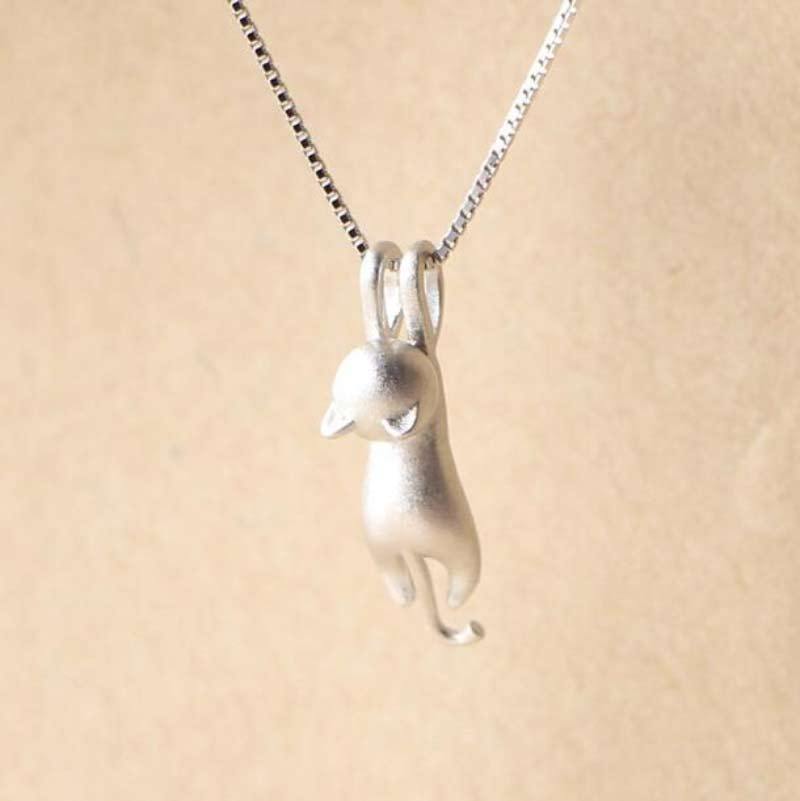 Cat Necklace | 925 Silver Necklace with Cat Pendant