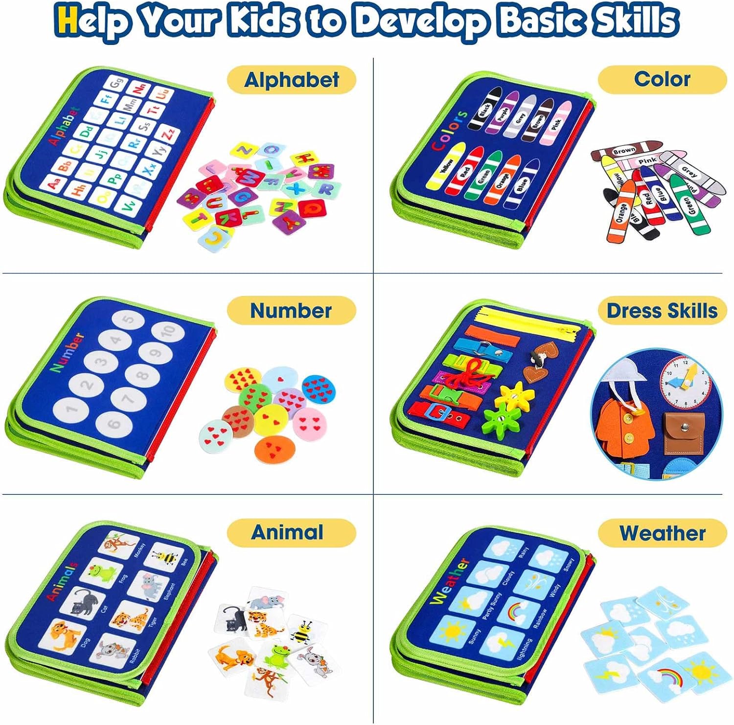 Toddler Push Board Montessori Toy - Educational