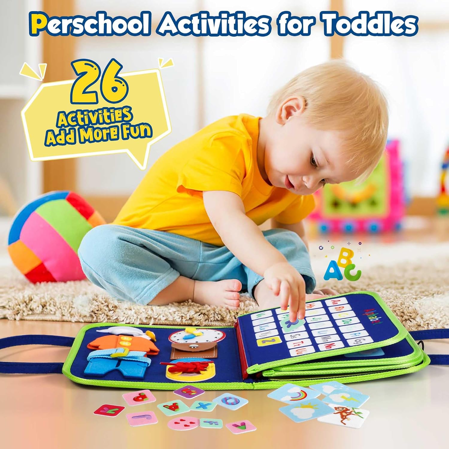 Toddler Push Board Montessori Toy - Educational