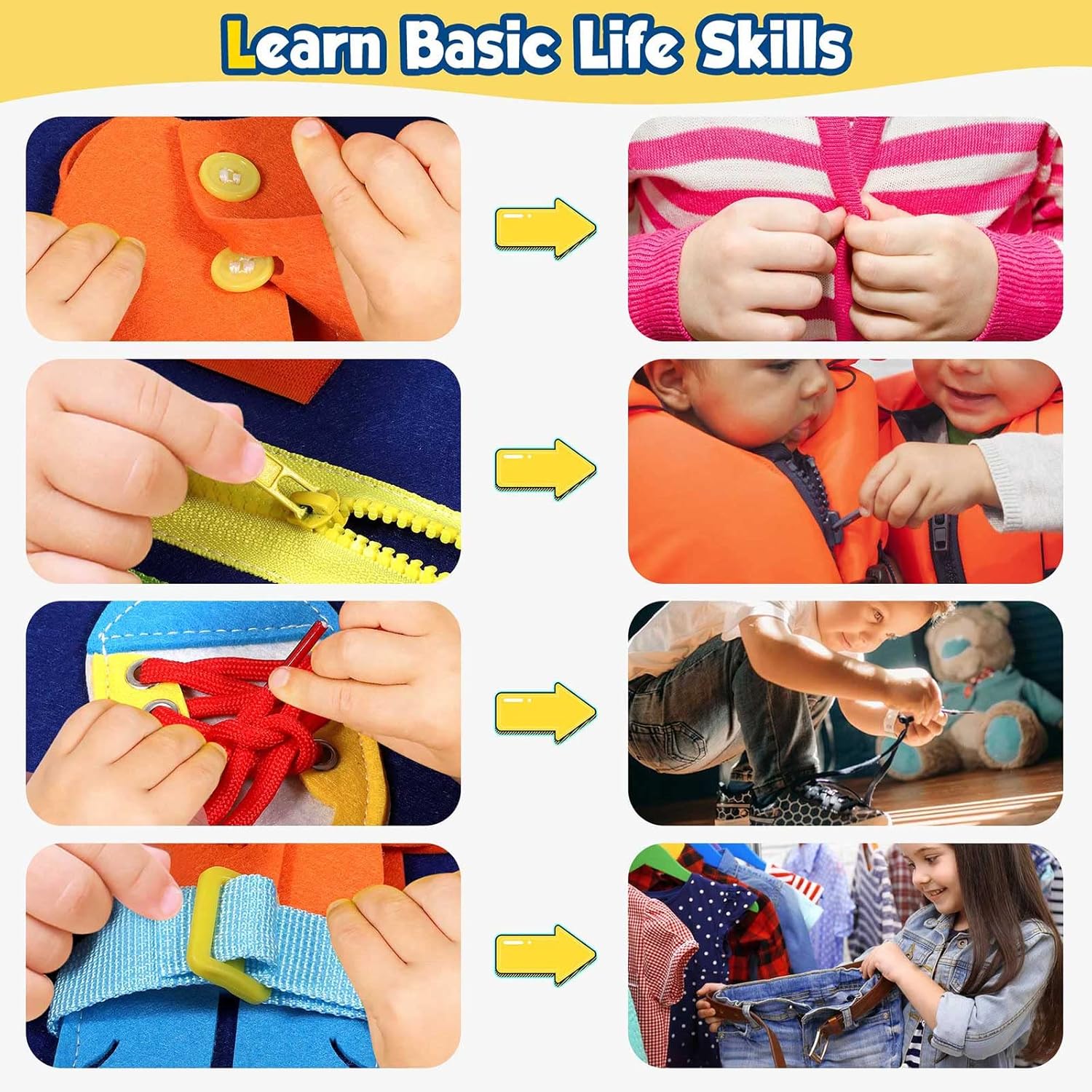 Toddler Push Board Montessori Toy - Educational