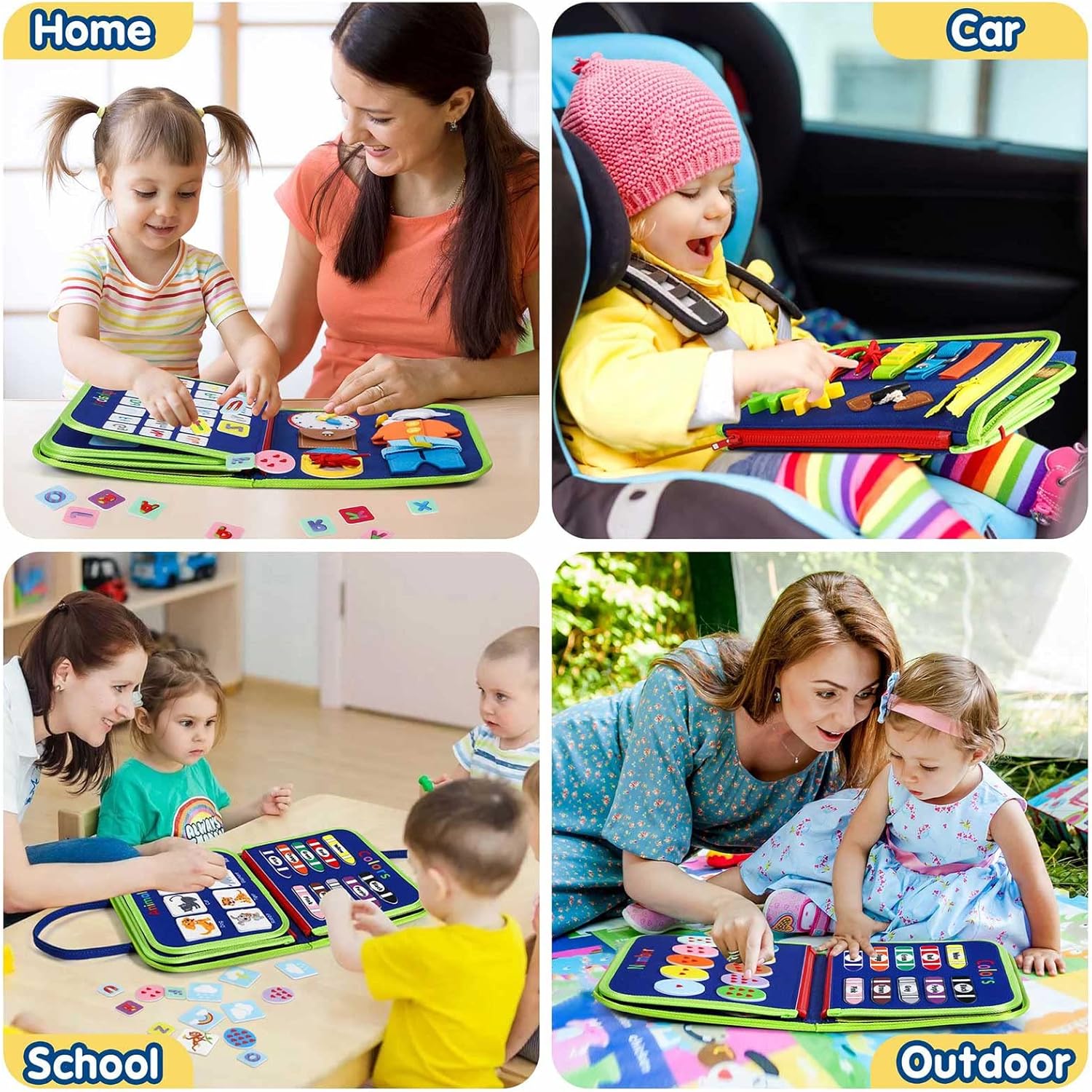 Toddler Push Board Montessori Toy - Educational