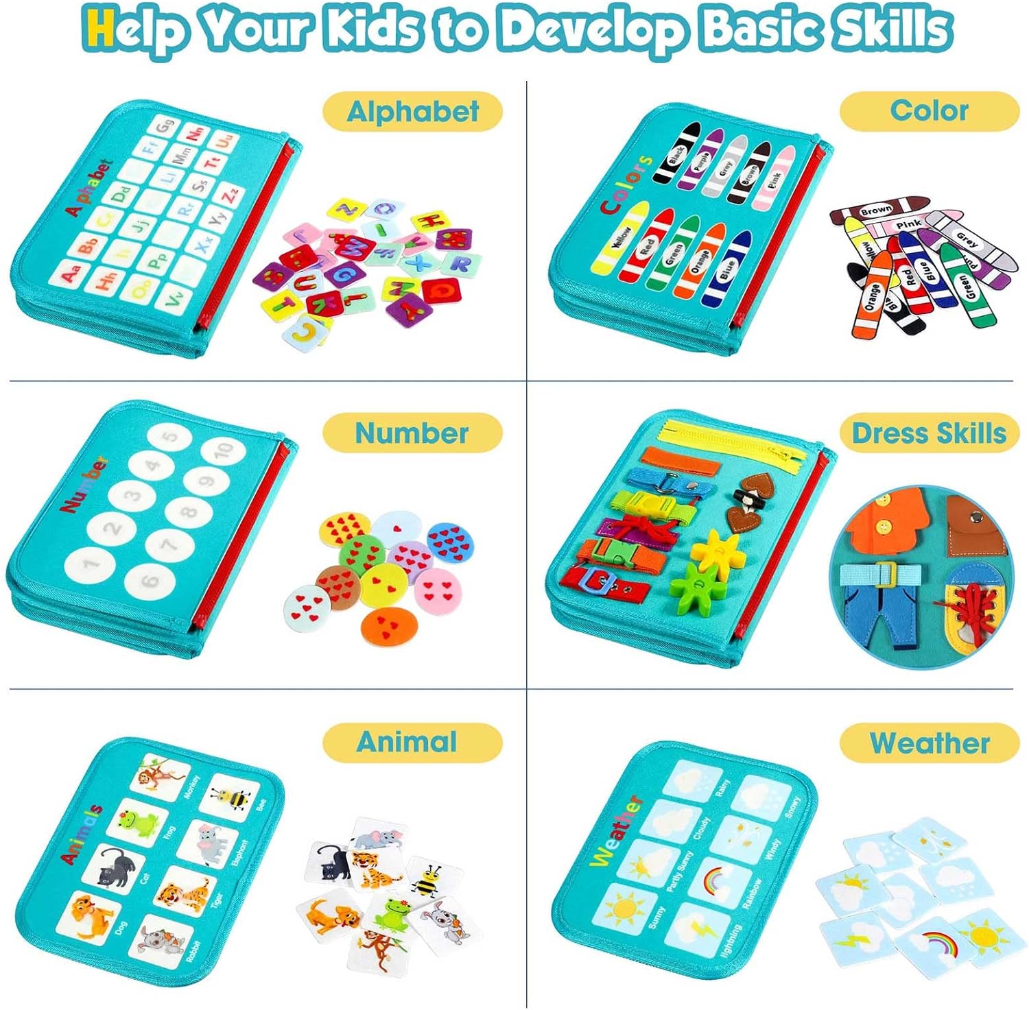 Toddler Push Board Montessori Toy - Educational