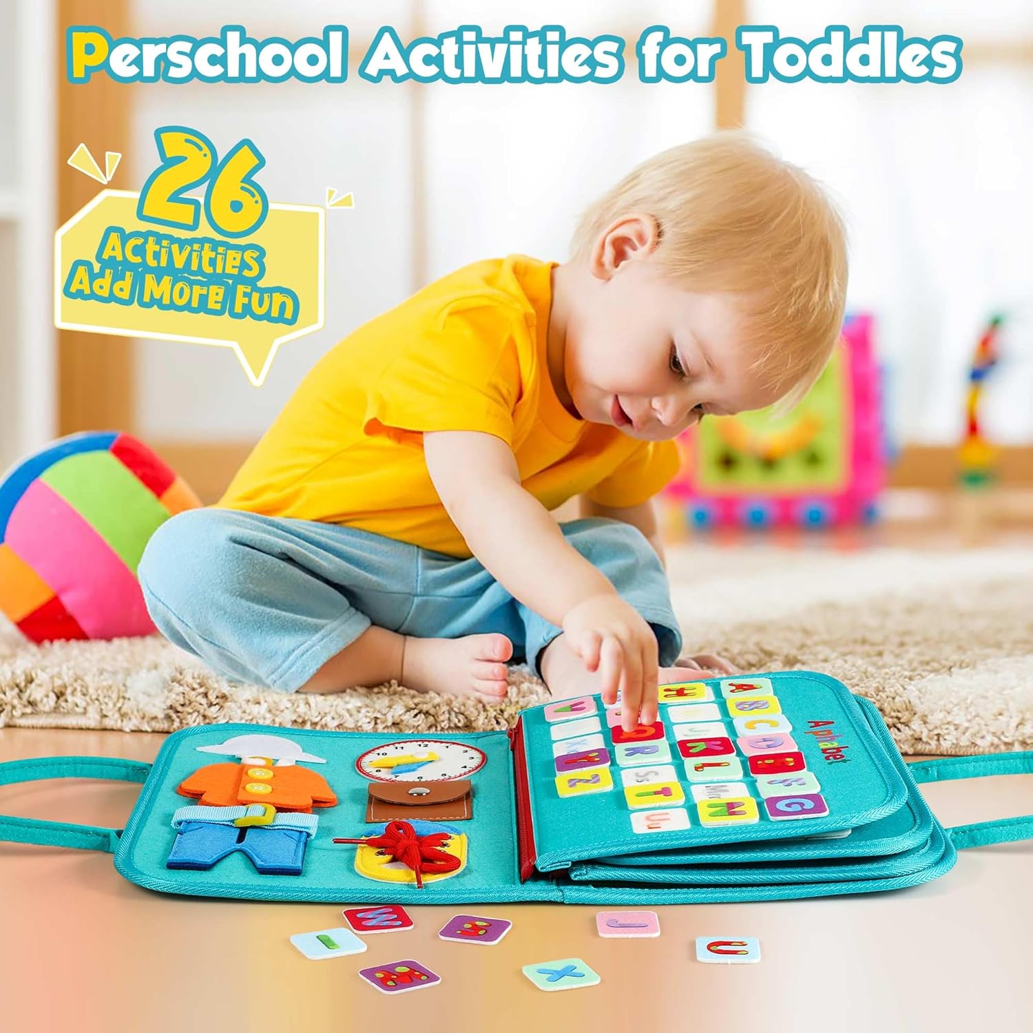 Toddler Push Board Montessori Toy - Educational