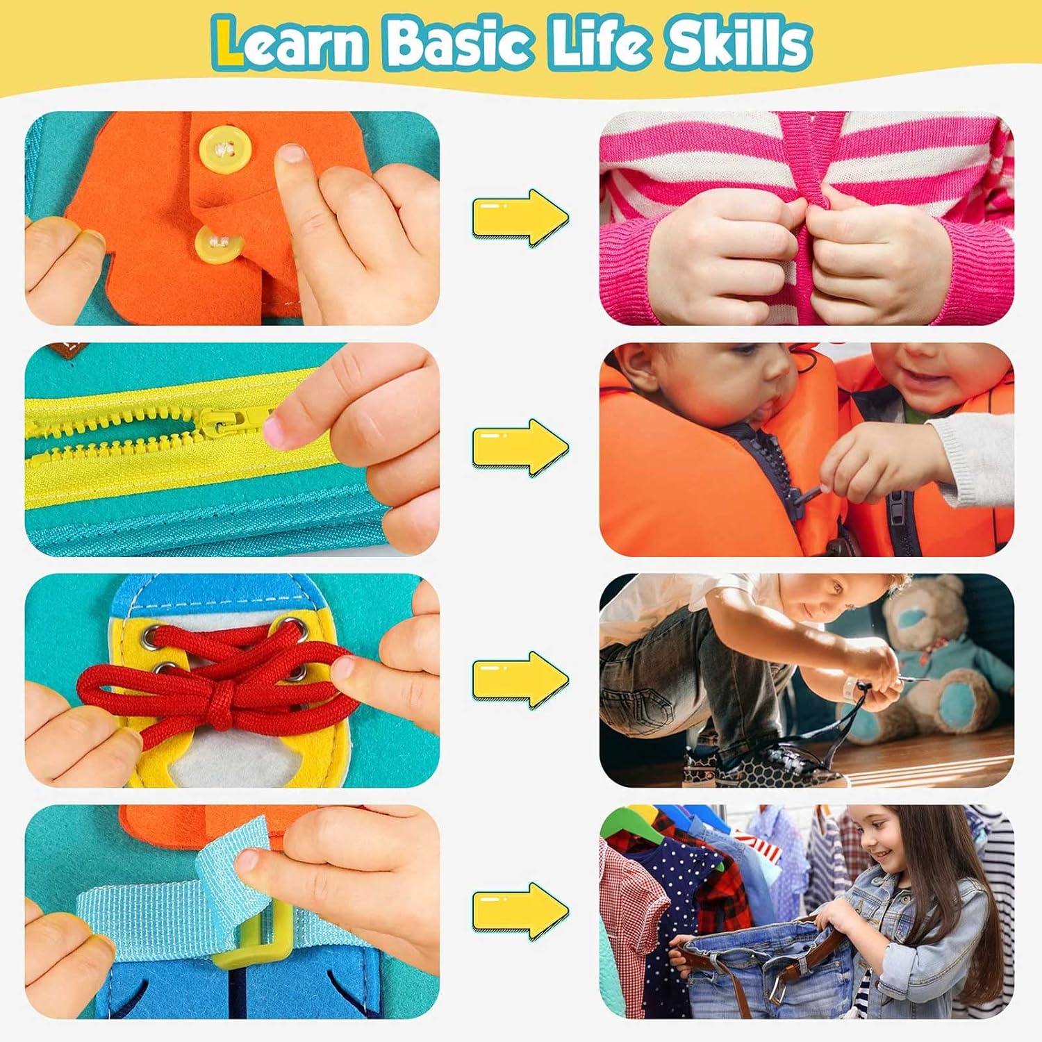 Toddler Push Board Montessori Toy - Educational