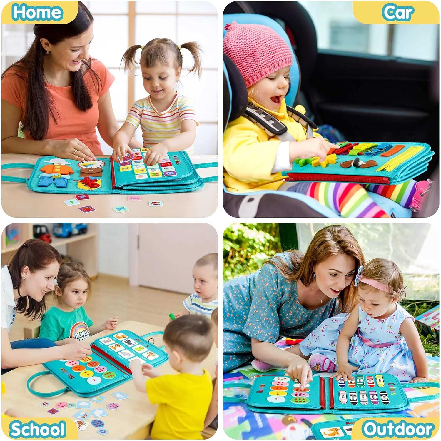 Toddler Push Board Montessori Toy - Educational