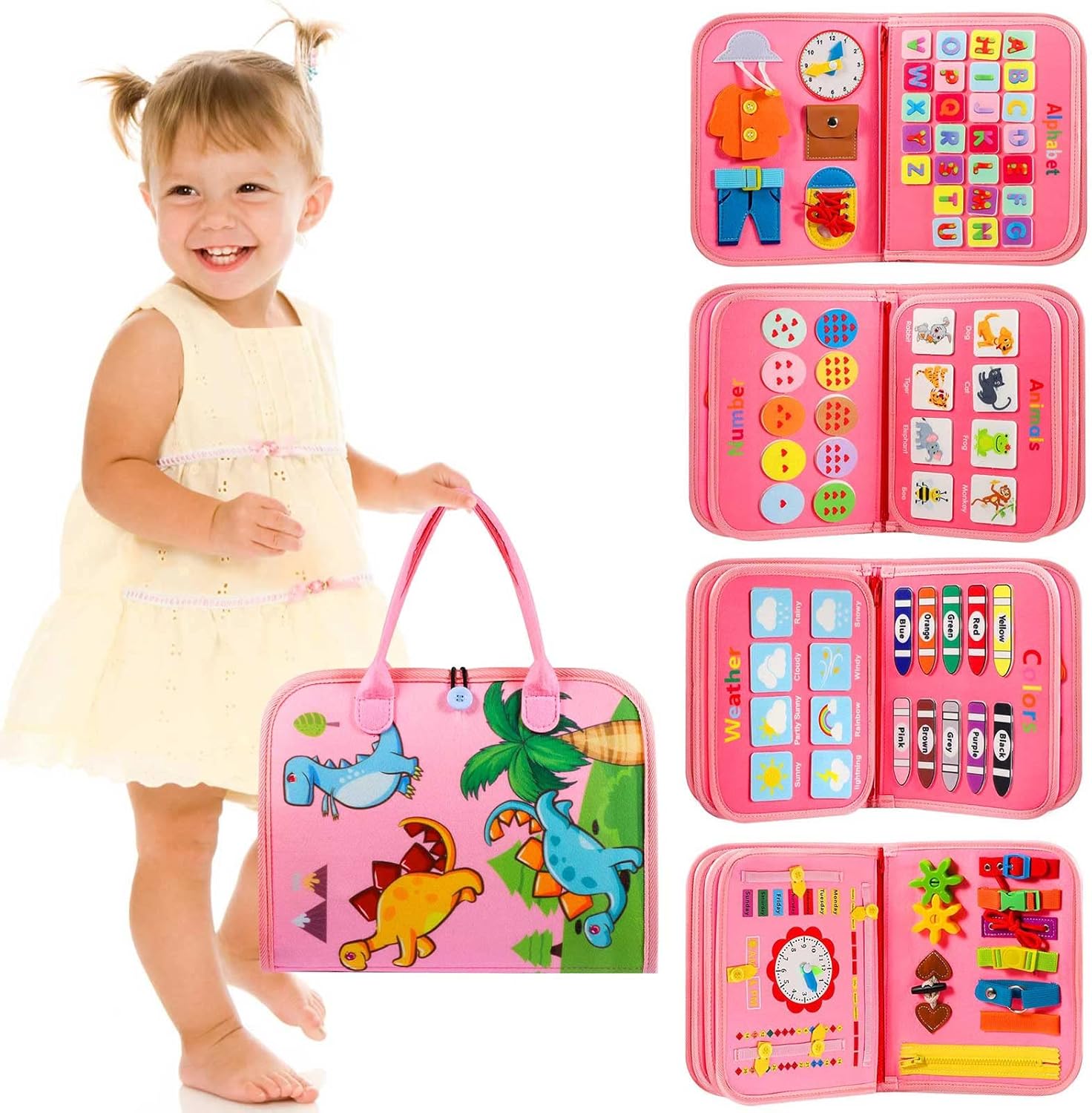 Toddler Push Board Montessori Toy - Educational