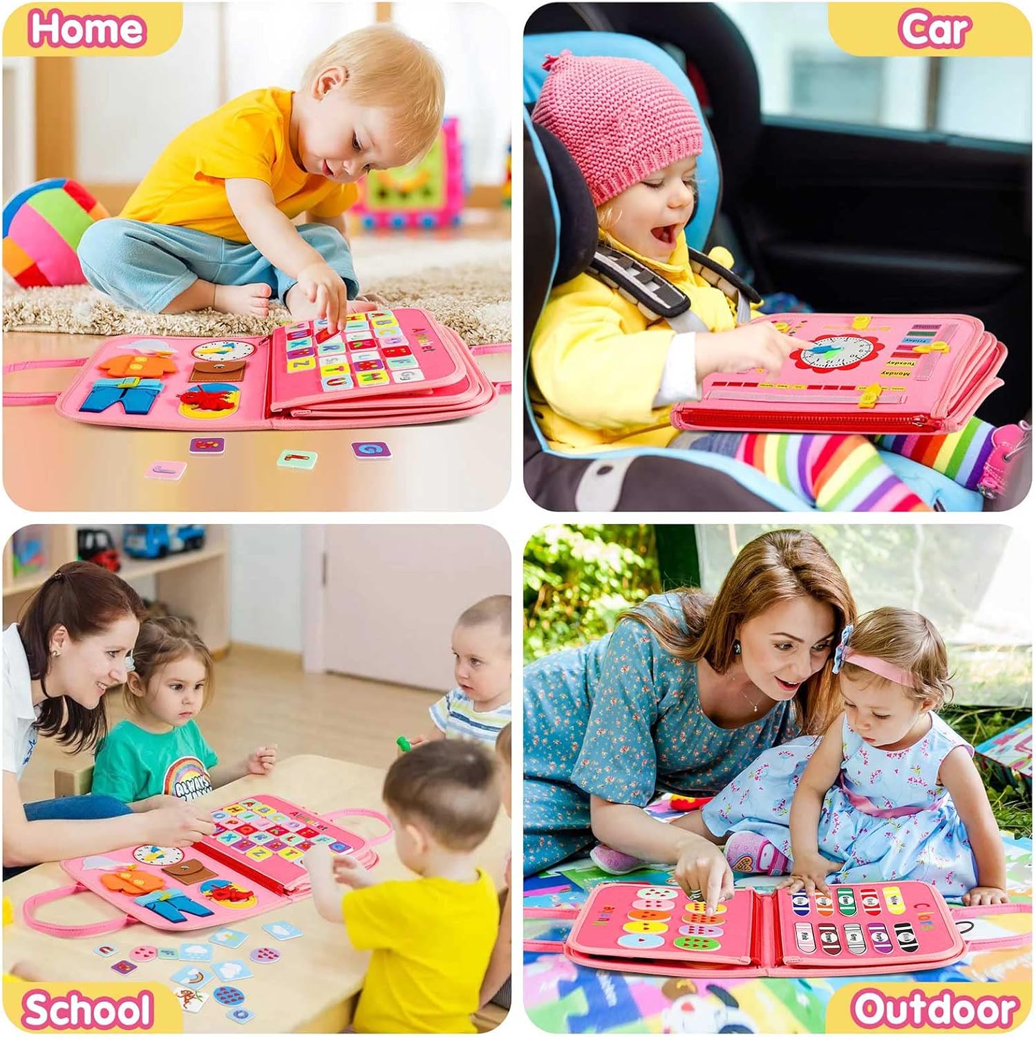 Toddler Push Board Montessori Toy - Educational
