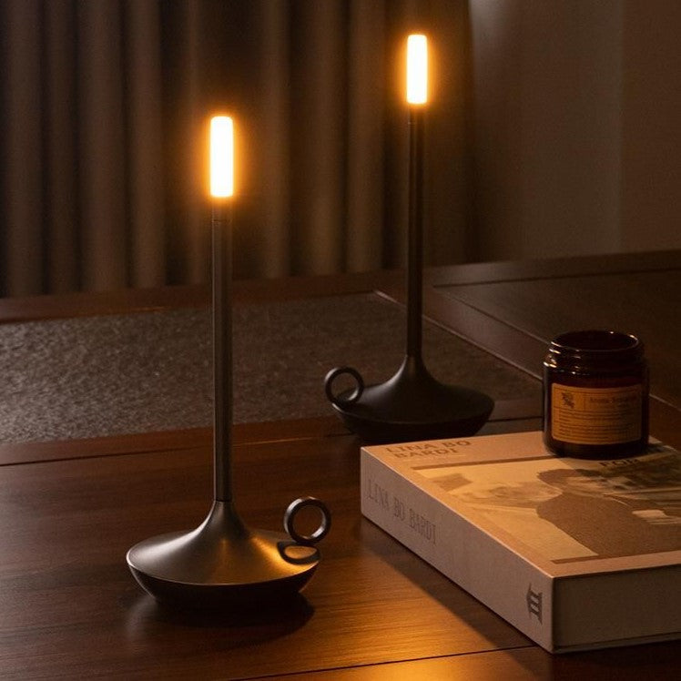 LumaGlow Dimmable LED Candle Lamp – Elegant & Wireless with Long Battery Life