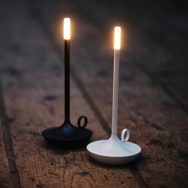 LumaGlow Dimmable LED Candle Lamp – Elegant & Wireless with Long Battery Life
