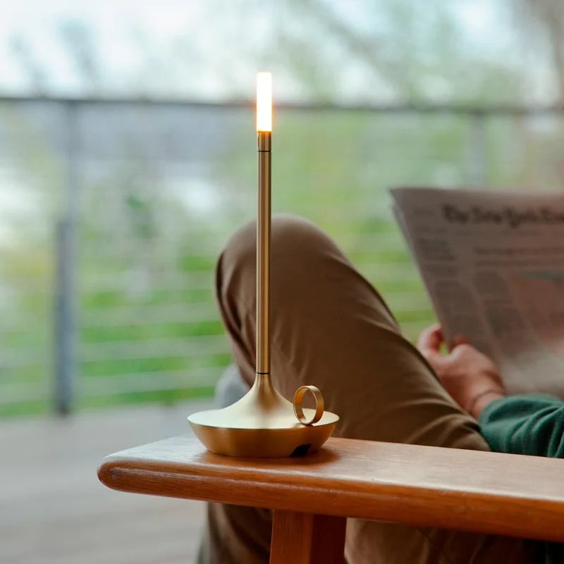LumaGlow Dimmable LED Candle Lamp – Elegant & Wireless with Long Battery Life