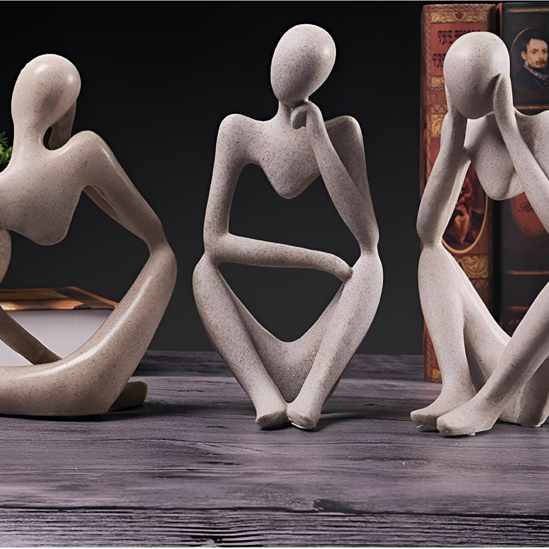 Abstract Sculpture "The Thinker" – Timeless Elegance for Your Interior