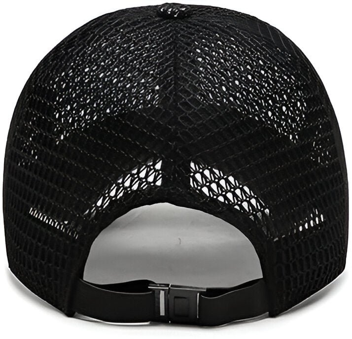 Lightweight Breathable Mesh Cap – Adjustable Sports Cap with Sweat-Wicking Design