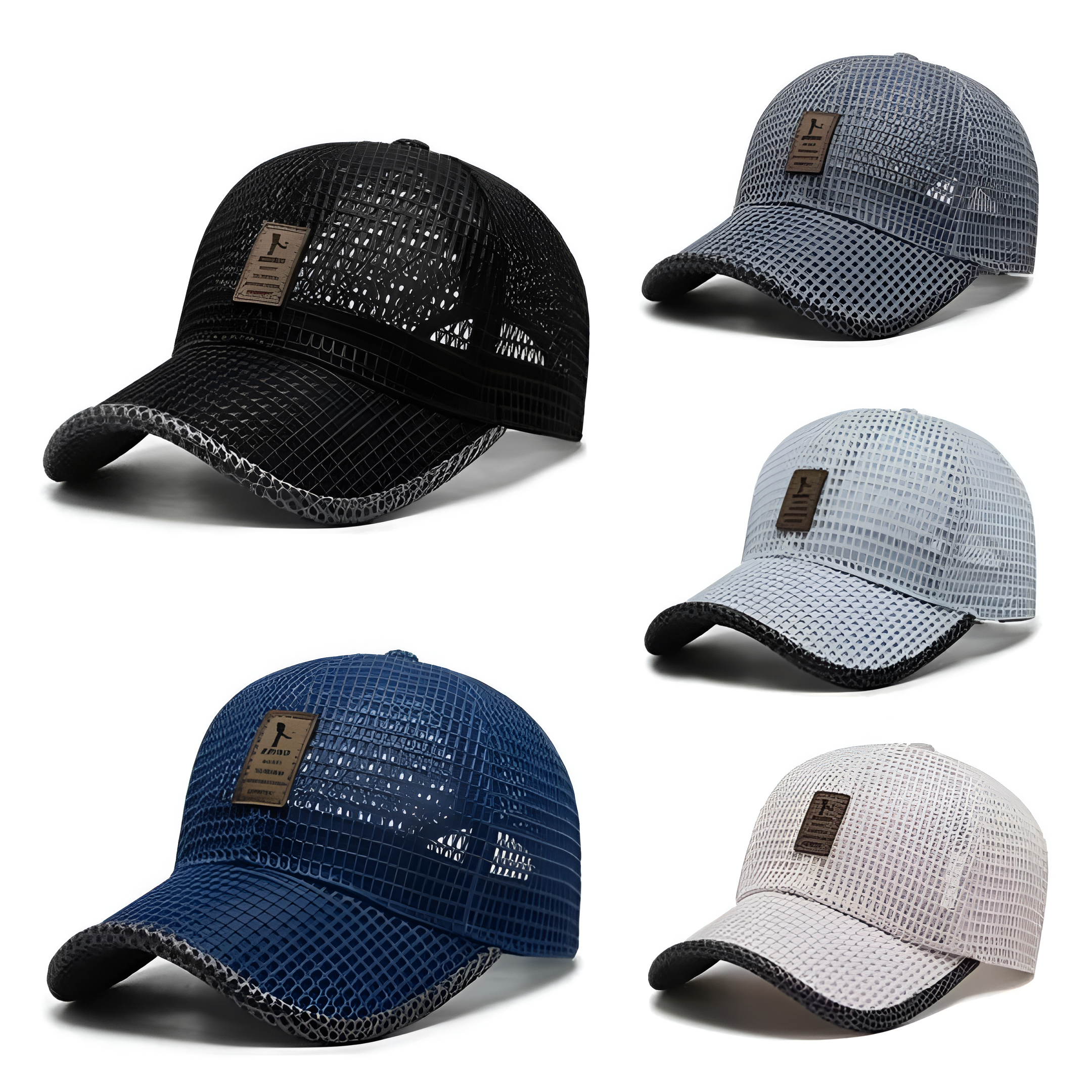 Lightweight Breathable Mesh Cap – Adjustable Sports Cap with Sweat-Wicking Design