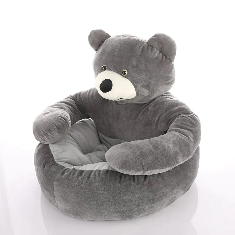 Fluffy Teddy Bear Pet Bed | Comfort & Safety