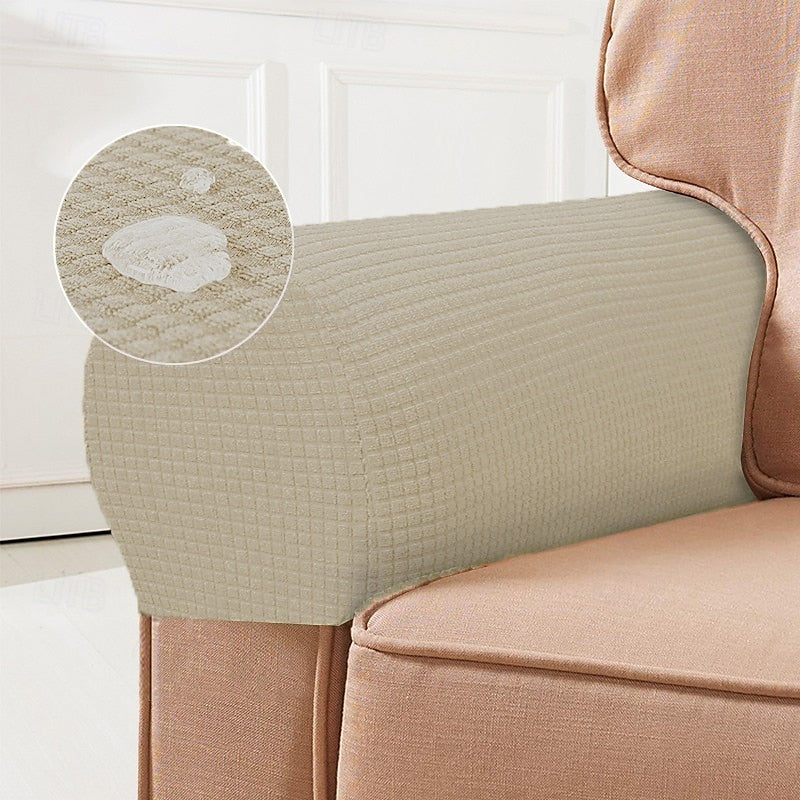 Stretch Armrest Covers – Spandex Covers for Chairs & Armchairs, Set of 2, Bordeaux