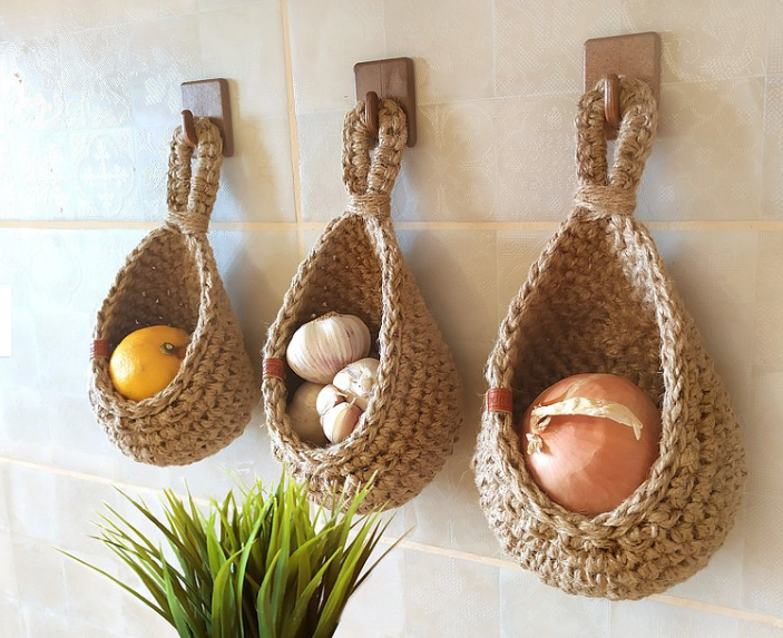 WallBasket - Space-Saving Hanging Vegetable and Fruit Baskets for the Wall