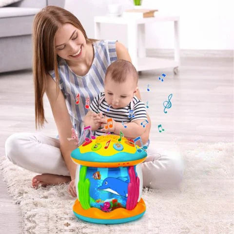 GlowBeat - Magical Light and Sound Drum for Babies