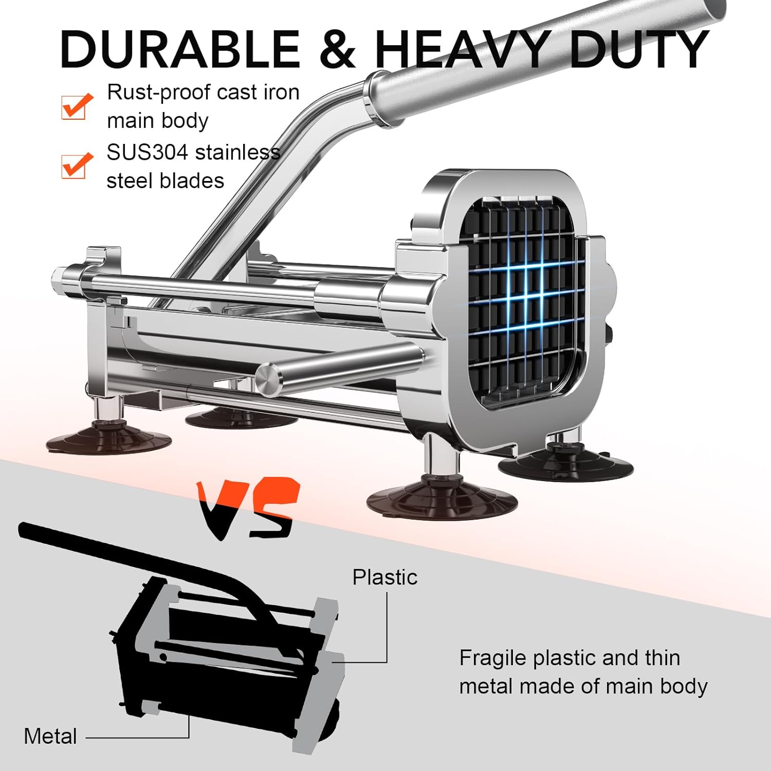 Premium Chip Cutter - Durable Stainless Steel | Versatile Blades