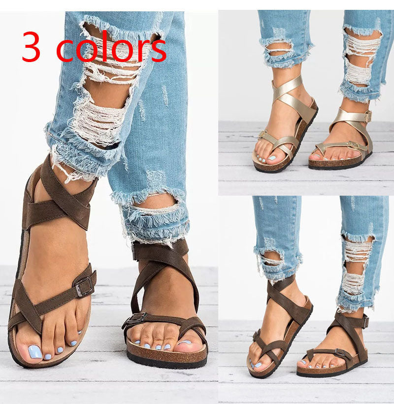 Flat Leather Sandals