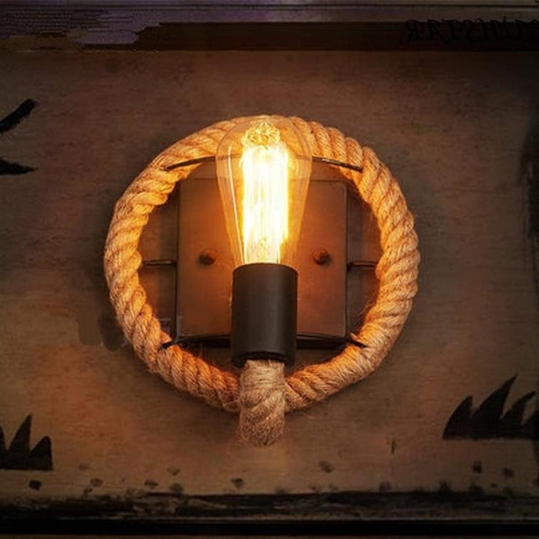 Vintage Wall Light – RusticRope