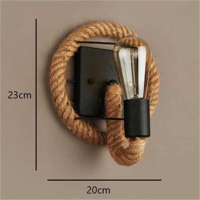 Vintage Wall Light – RusticRope