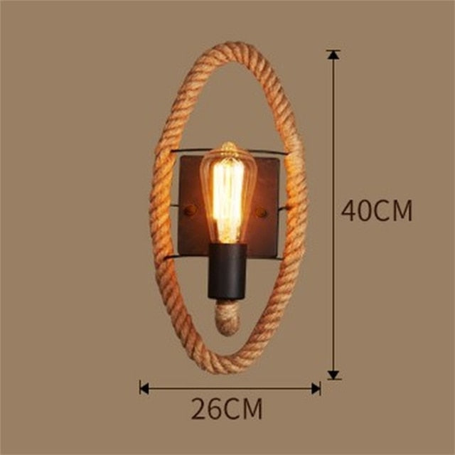 Vintage Wall Light – RusticRope