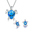 Ocean Wonder Turtle Set with Necklace and Earrings – Mila
