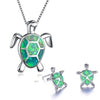 Ocean Wonder Turtle Set with Necklace and Earrings – Mila
