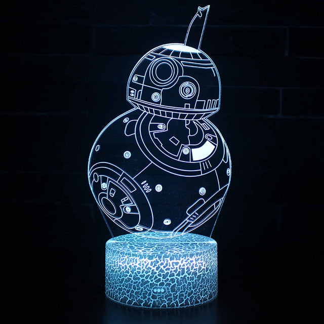 AstroGlow Star Wars Tekenfilm Lamp | KaAstroGlow Star Wars Cartoon Lampwaii Baby Yoda & Anime-Inspired LED Night Light for Bedrooms