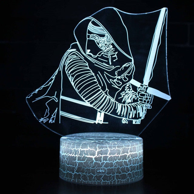AstroGlow Star Wars Tekenfilm Lamp | KaAstroGlow Star Wars Cartoon Lampwaii Baby Yoda & Anime-Inspired LED Night Light for Bedrooms