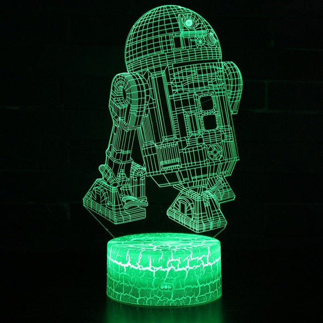 AstroGlow Star Wars Tekenfilm Lamp | KaAstroGlow Star Wars Cartoon Lampwaii Baby Yoda & Anime-Inspired LED Night Light for Bedrooms