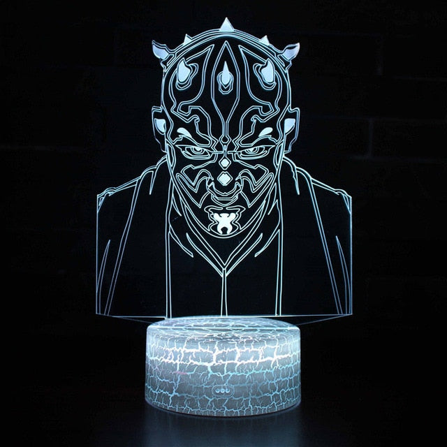 AstroGlow Star Wars Tekenfilm Lamp | KaAstroGlow Star Wars Cartoon Lampwaii Baby Yoda & Anime-Inspired LED Night Light for Bedrooms