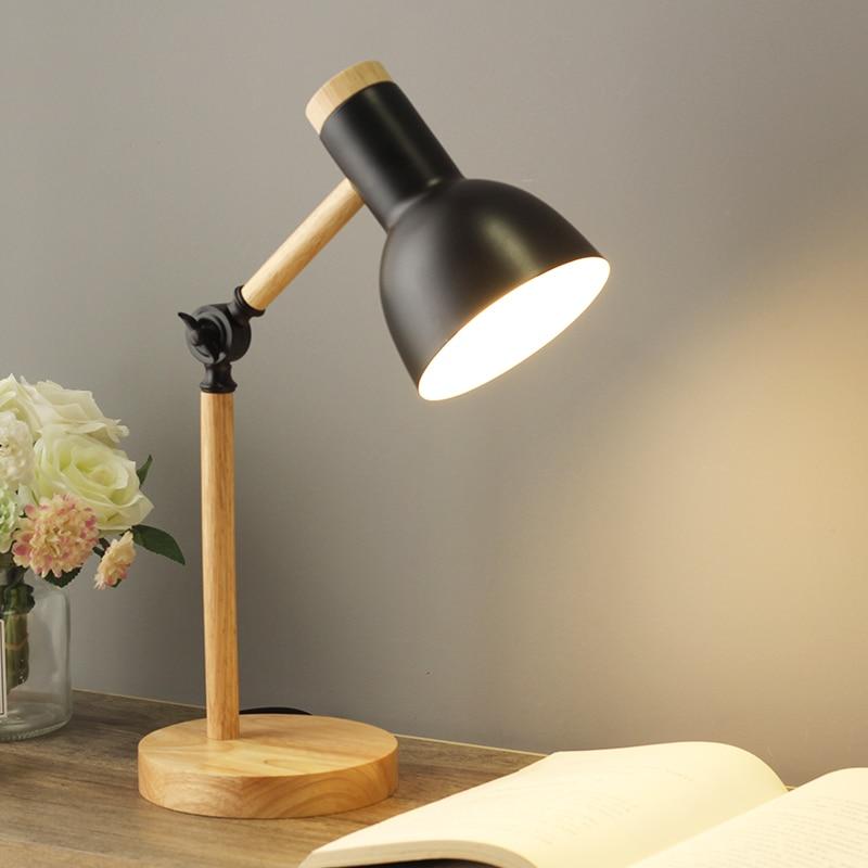 NordicGlow | Scandinavian Wooden Table Lamp