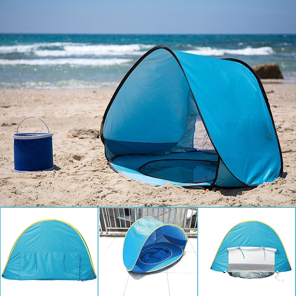 UV Protection Beach Tent with Integrated Baby Paddling Pool – Shade Splash