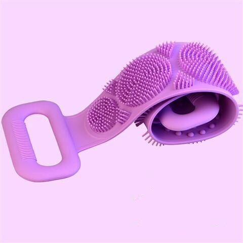 PureLuxe Exfoliating Bath Brush | Silicone Body Scrubber for Deep Cleansing