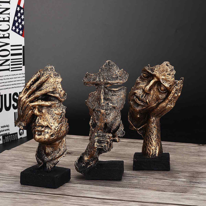 Abstract Golden Sculpture – Soren