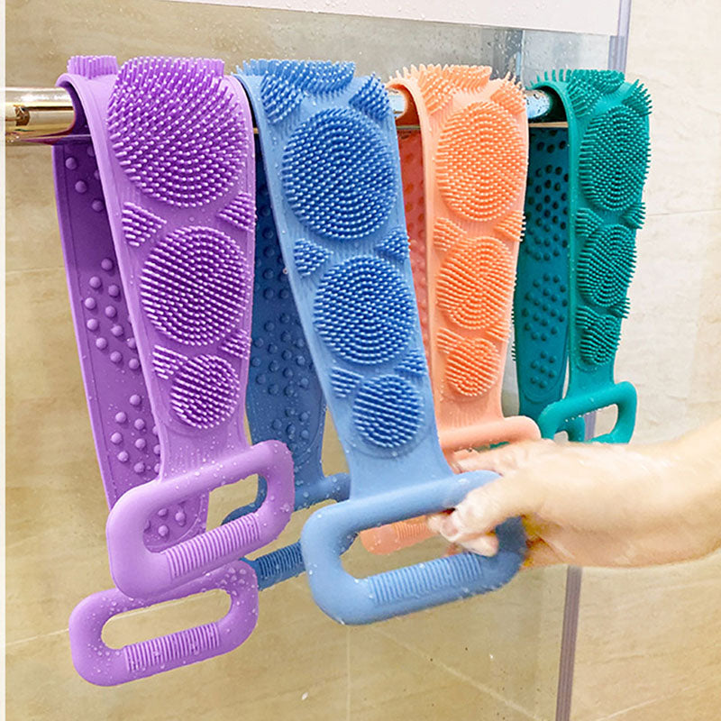 PureLuxe Exfoliating Bath Brush | Silicone Body Scrubber for Deep Cleansing
