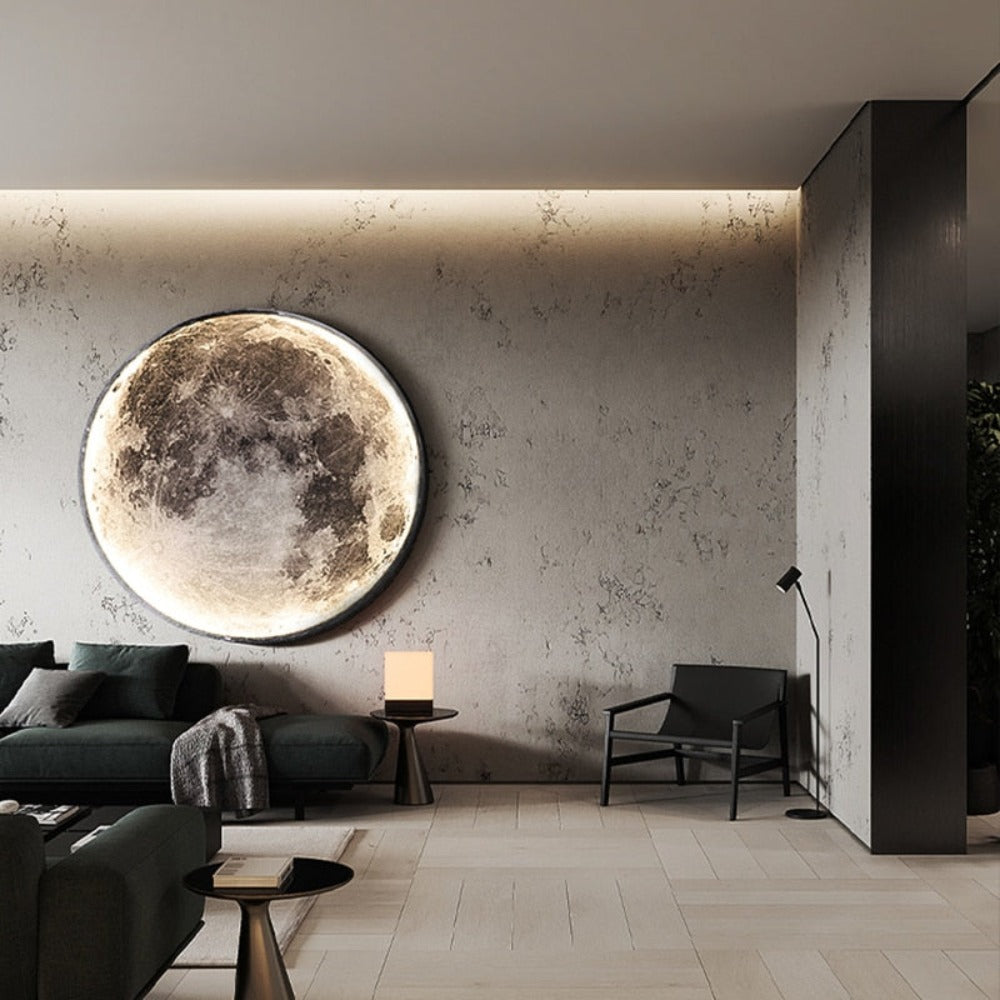 3D LED Moon and Earth Lamp - Unique Ceiling and Wall Lighting