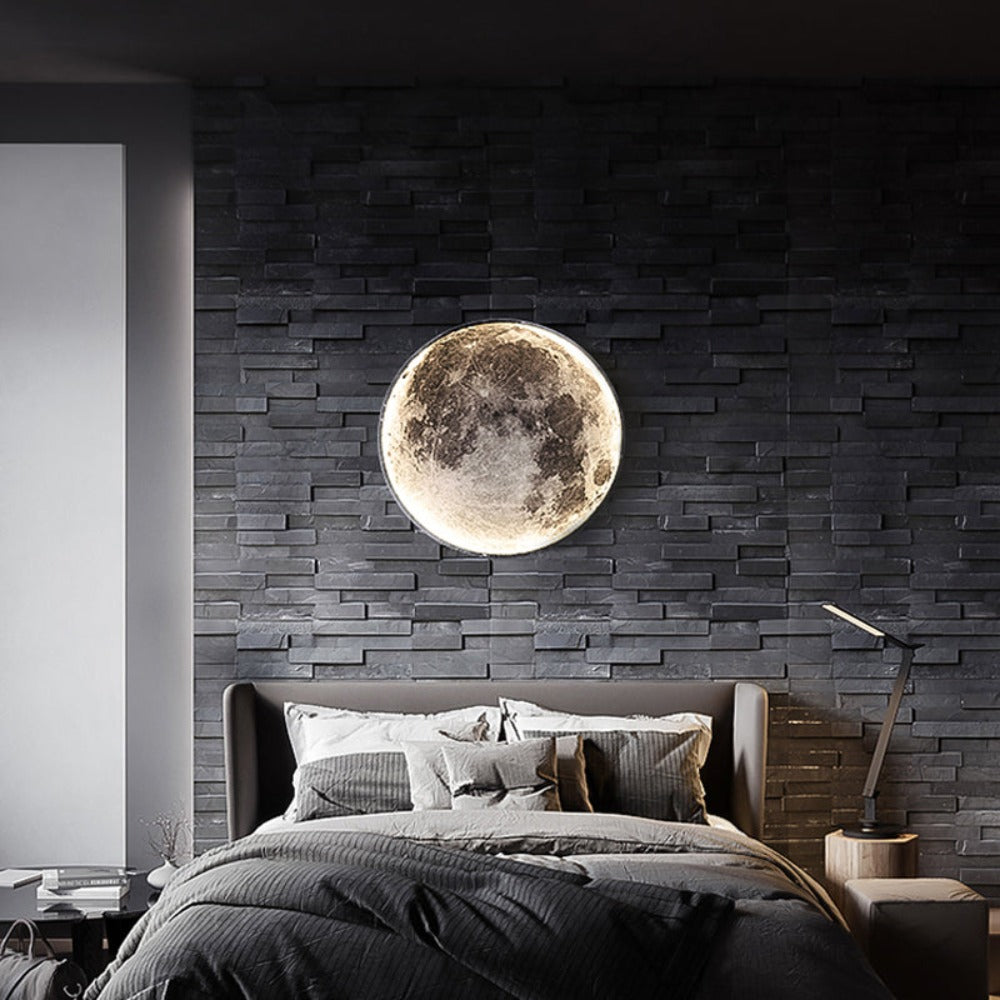 3D LED Moon and Earth Lamp - Unique Ceiling and Wall Lighting