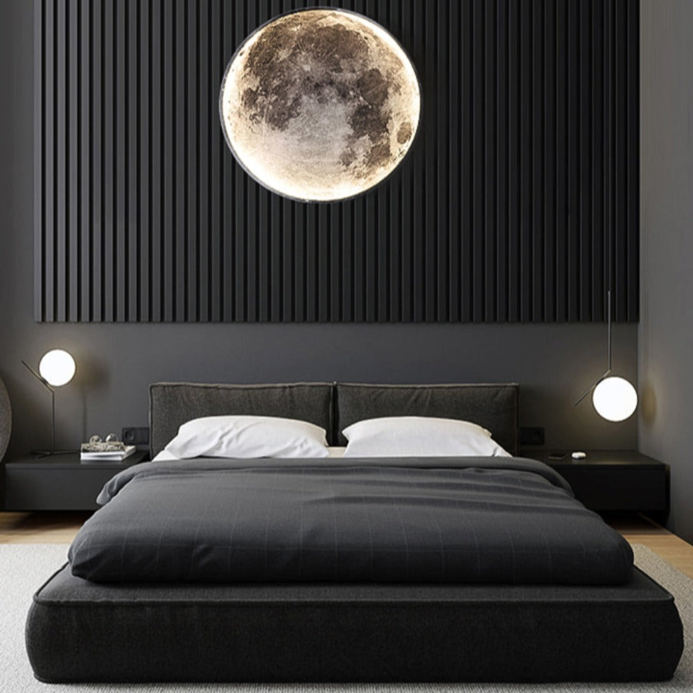 3D LED Moon and Earth Lamp - Unique Ceiling and Wall Lighting