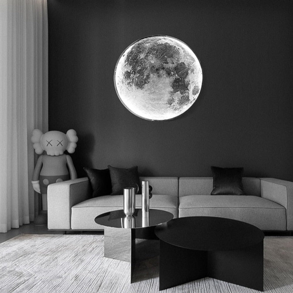 3D LED Moon and Earth Lamp - Unique Ceiling and Wall Lighting