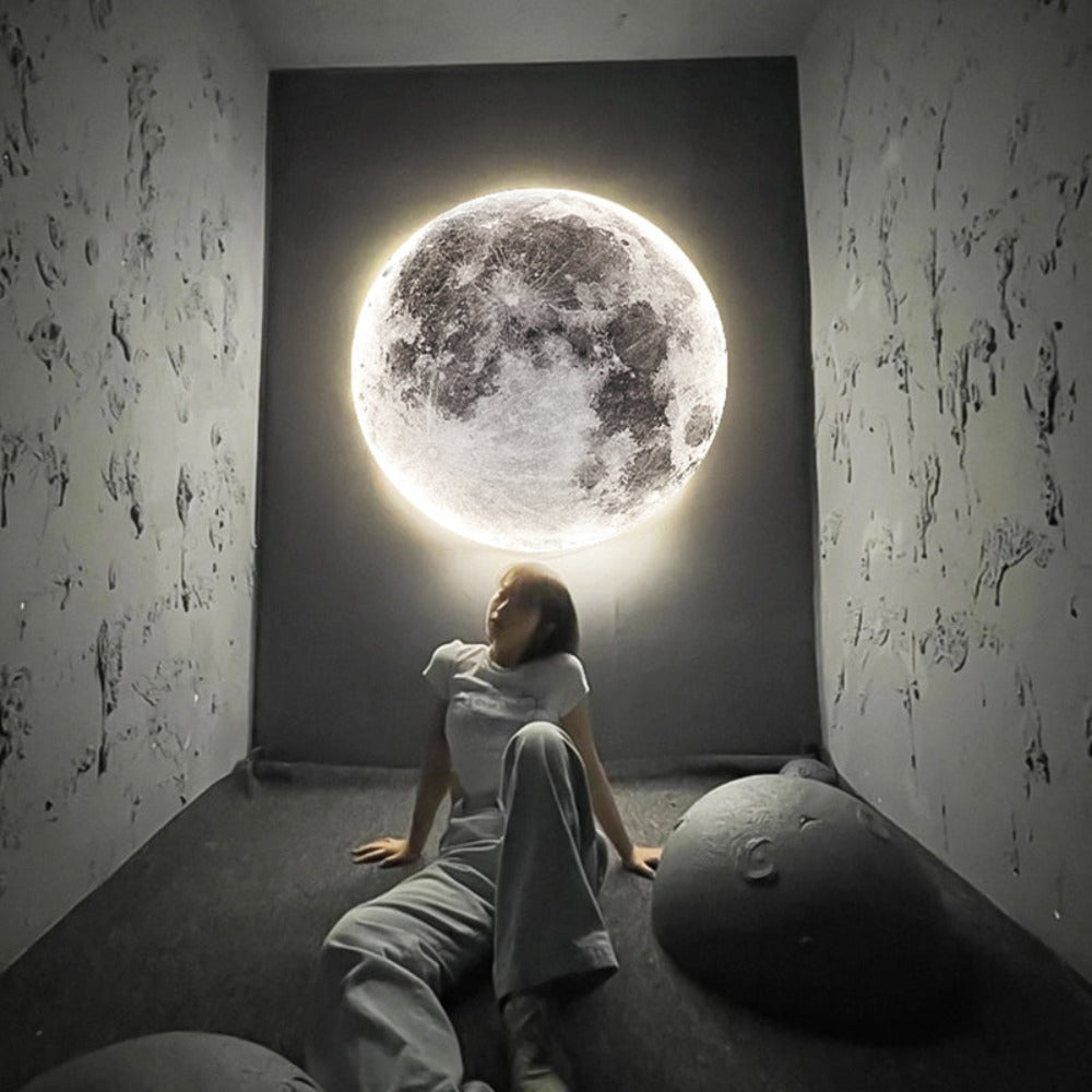 3D LED Moon and Earth Lamp - Unique Ceiling and Wall Lighting