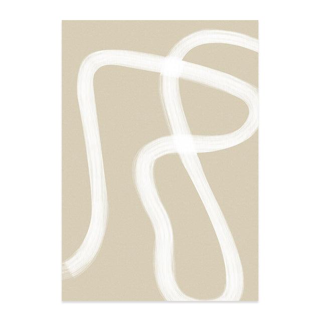 Boho Abstract Rainbow - Bohemian Wall Art on Canvas