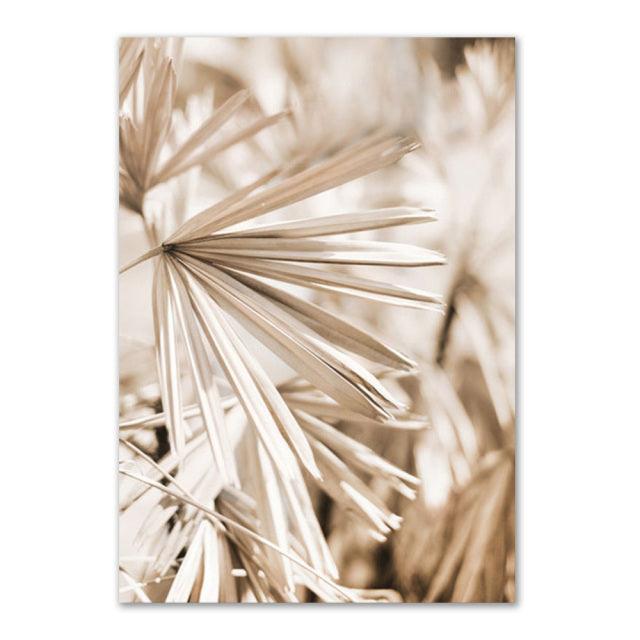 Beige Grass Boho Canvas - Natural Wall Decoration