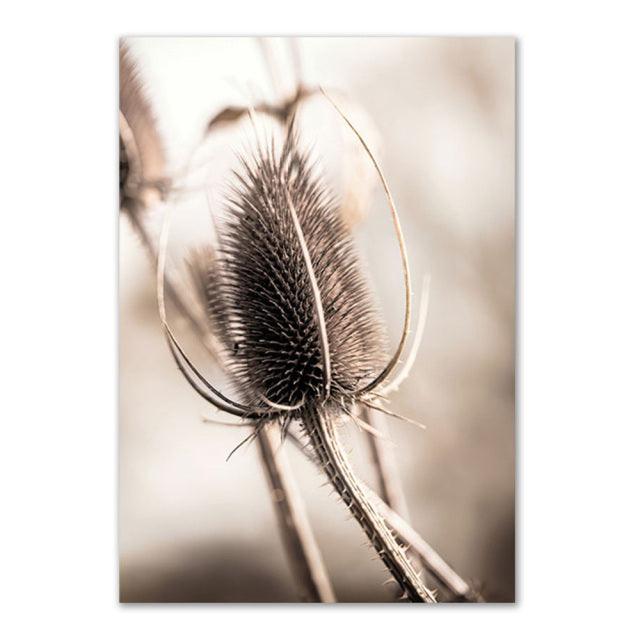 Beige Grass Boho Canvas - Natural Wall Decoration