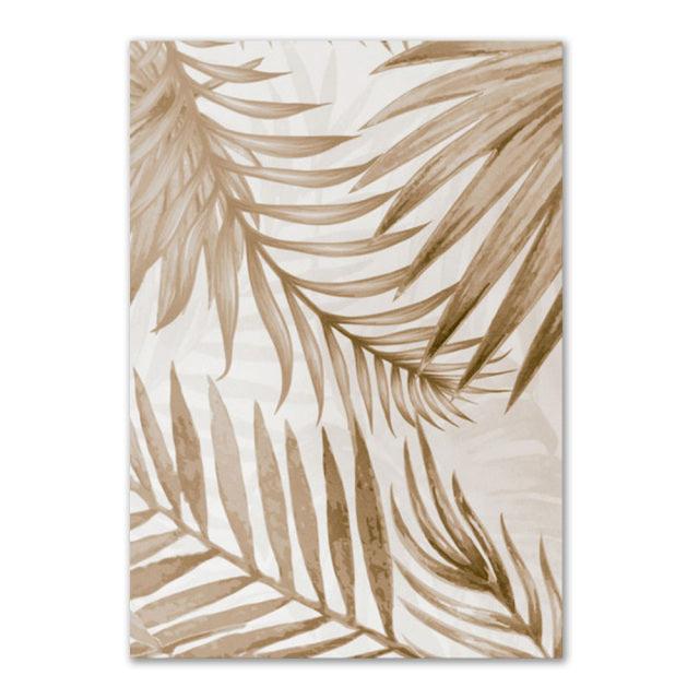 Beige Grass Boho Canvas - Natural Wall Decoration