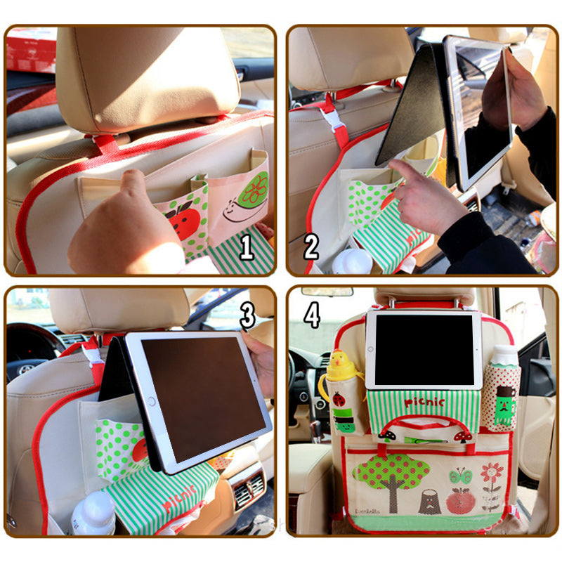 Kids' Car Organiser with Tablet and Bottle Holder – Back Buddy (Buy 1, Get 1 Free)