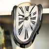 GlamourTick Melting Timepiece | Salvador Dali-inspired surreal clock with mesmerizing fluid design