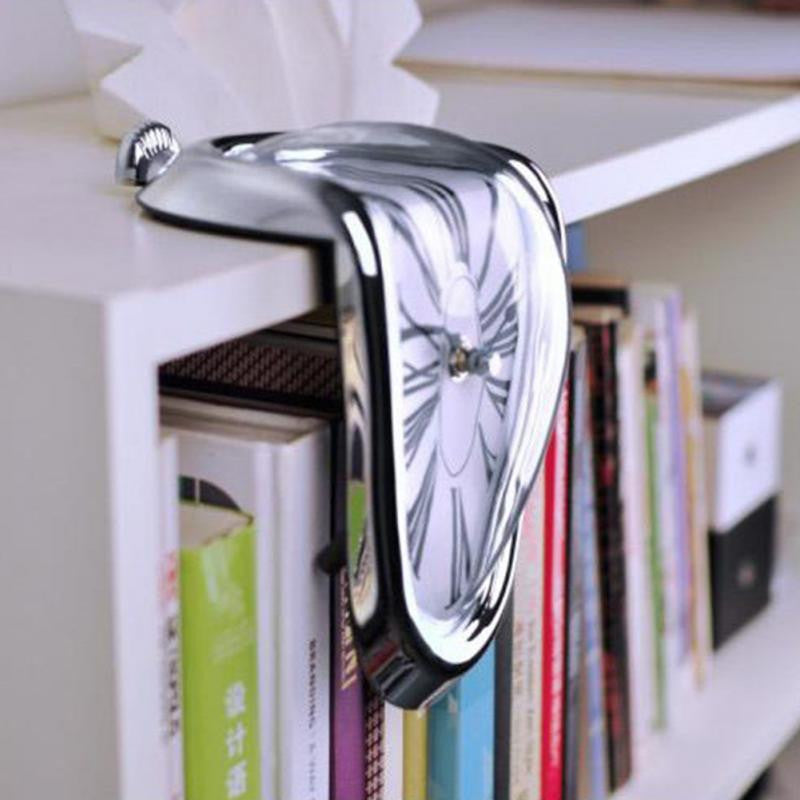 GlamourTick Melting Timepiece | Salvador Dali-inspired surreal clock with mesmerizing fluid design