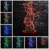 ToonLuxe 3D Night Light | Vibrant Mickey & Minnie LED bedroom lamp with remote control